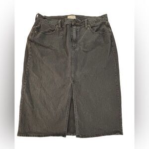 Universal Thread Black Denim Skirt EUC